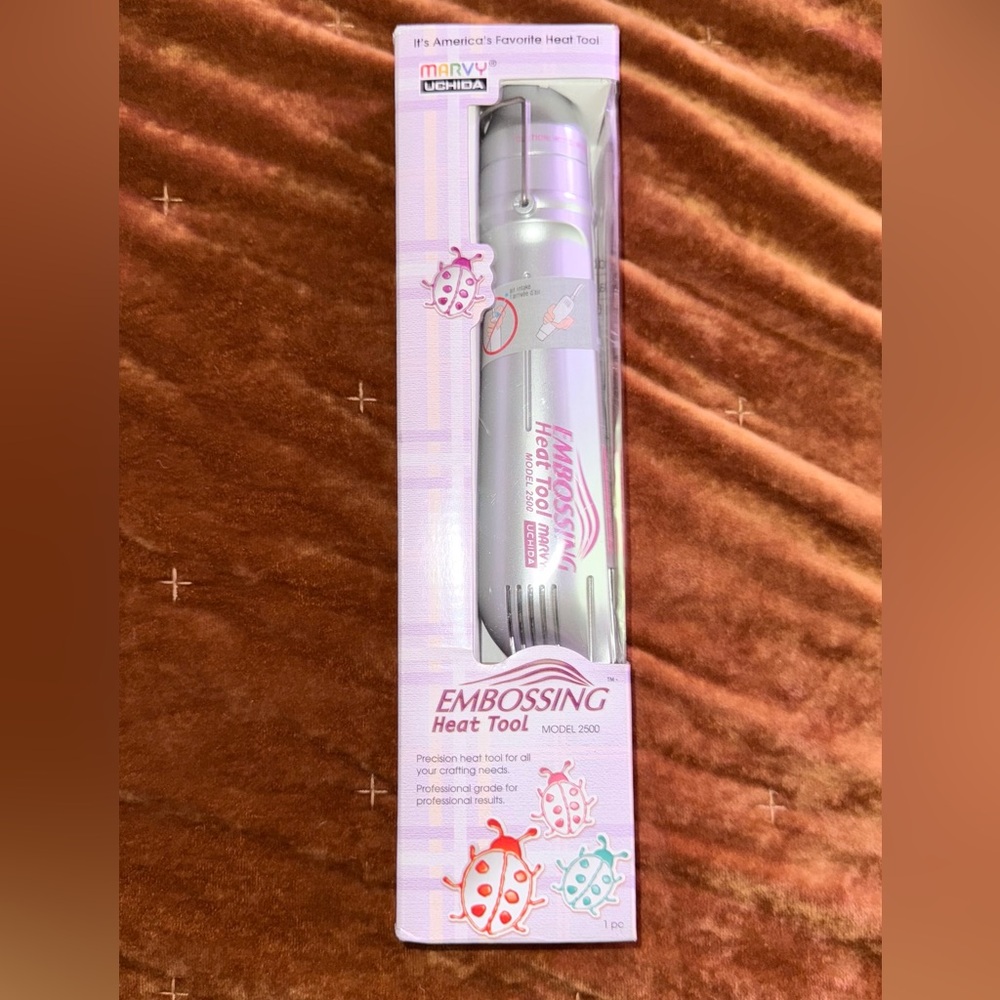 Embossing Heat Tool in Silver and Pink